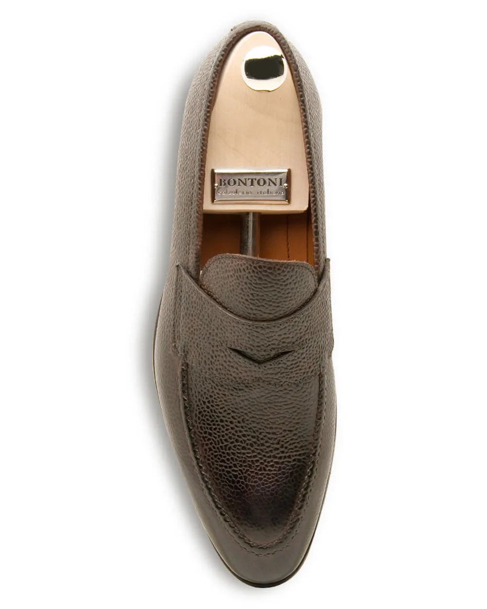 Principe Leather Loafer in Dark Brown